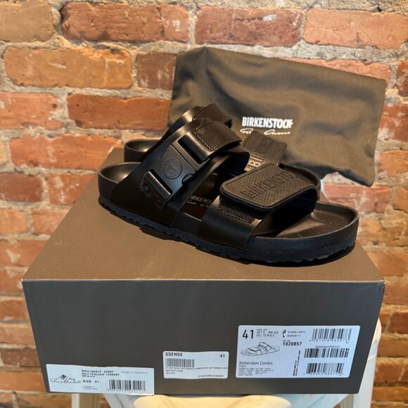 Rick Owens x Birkenstock Rotterdam Combo Sandals – Black (Size 41 / US 8) - Picture 4 of 6